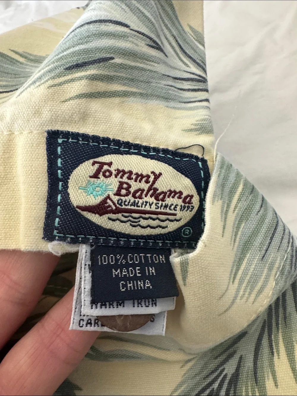 Tommy Bahama set of 3 Decorative Tropical Palm Euro sham cover in Yellow.